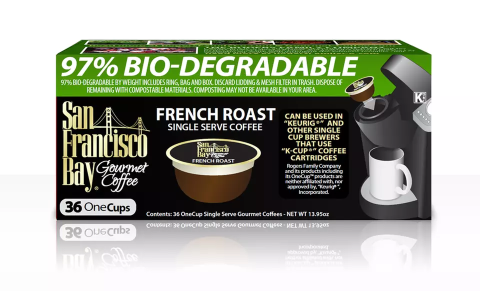 36-Count French Roast OneCup Single Serve Coffee by San Francisco Bay Coffee - Primary Image