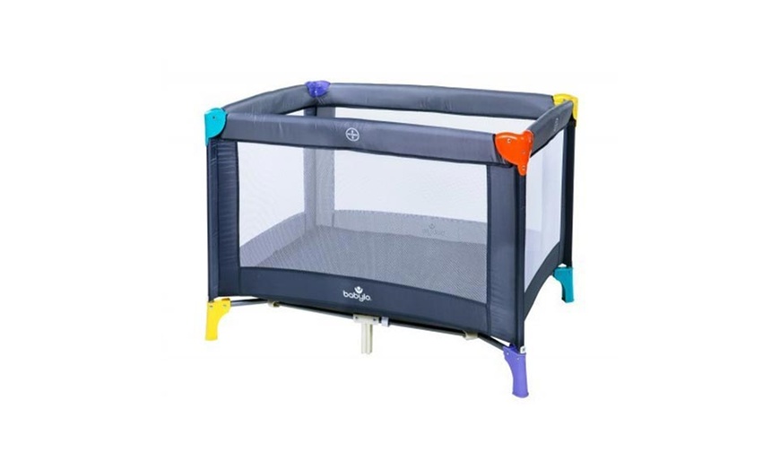 Image 1: BabyLo Alpha Travel Cot