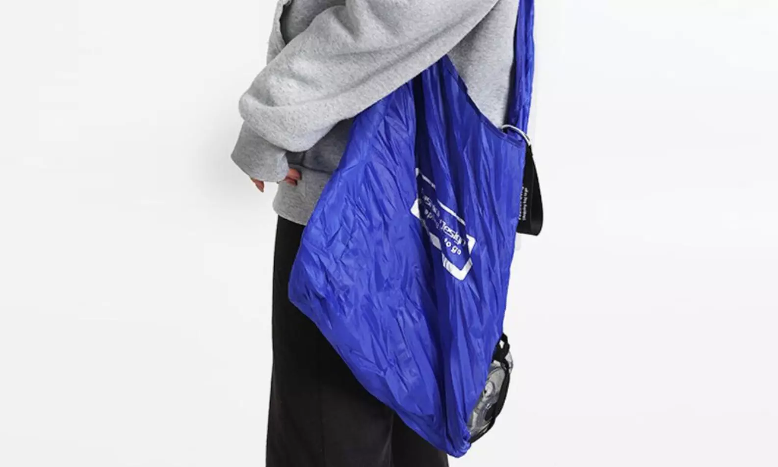 1 of 2 opvouwbare boodschappentassen