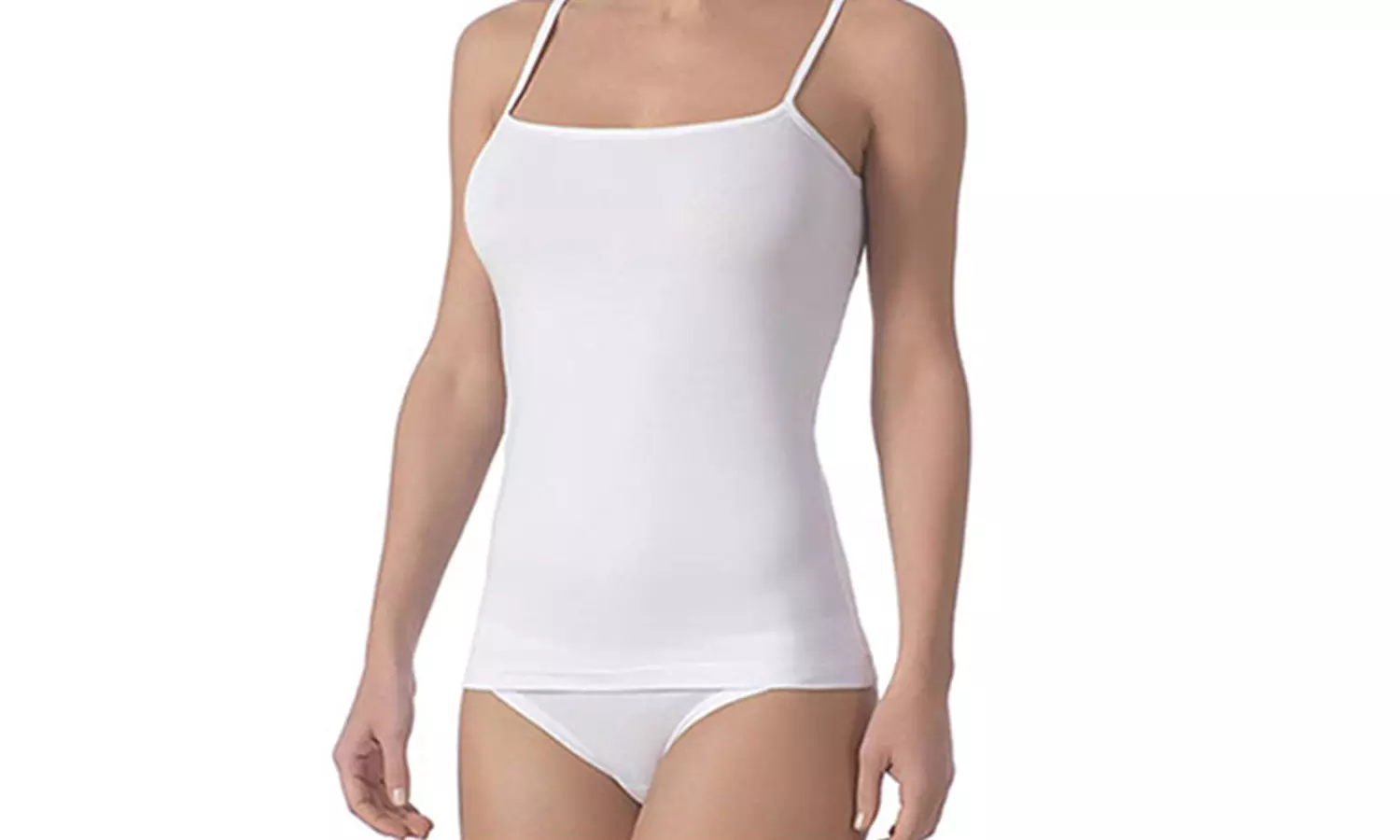 3 o 6 canottiere intime in cotone da donna Coconuda, disponibili in 2 modelli, 2 colori e varie taglie