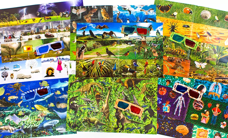 Discovery Kids 3D Sticker Scene 6-Book Bundle - Second Medium