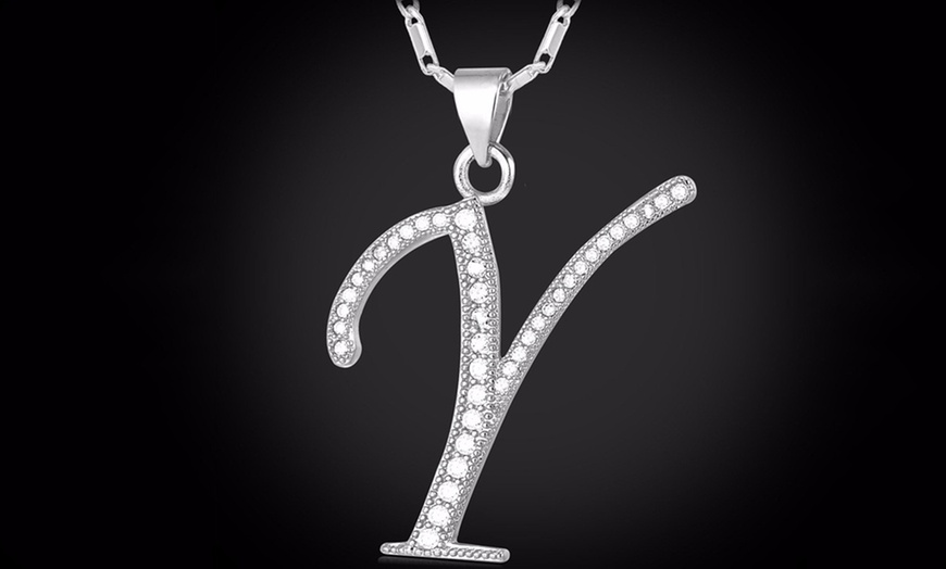 Image 26: Alphabet Pendant with Chain