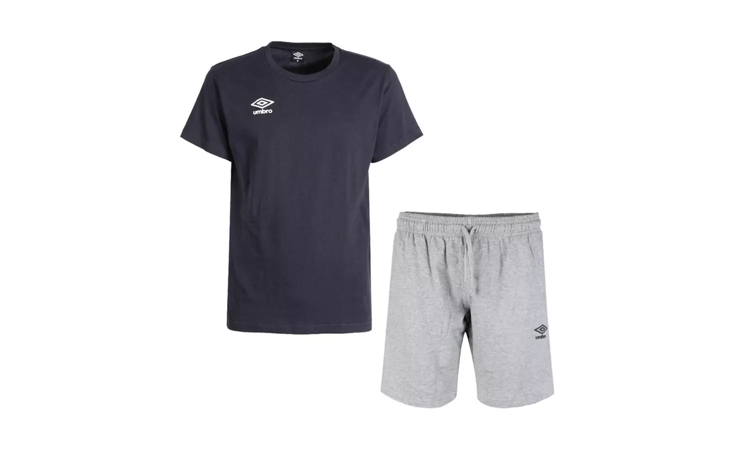 Completo da uomo con maglietta e pantaloncini Umbro