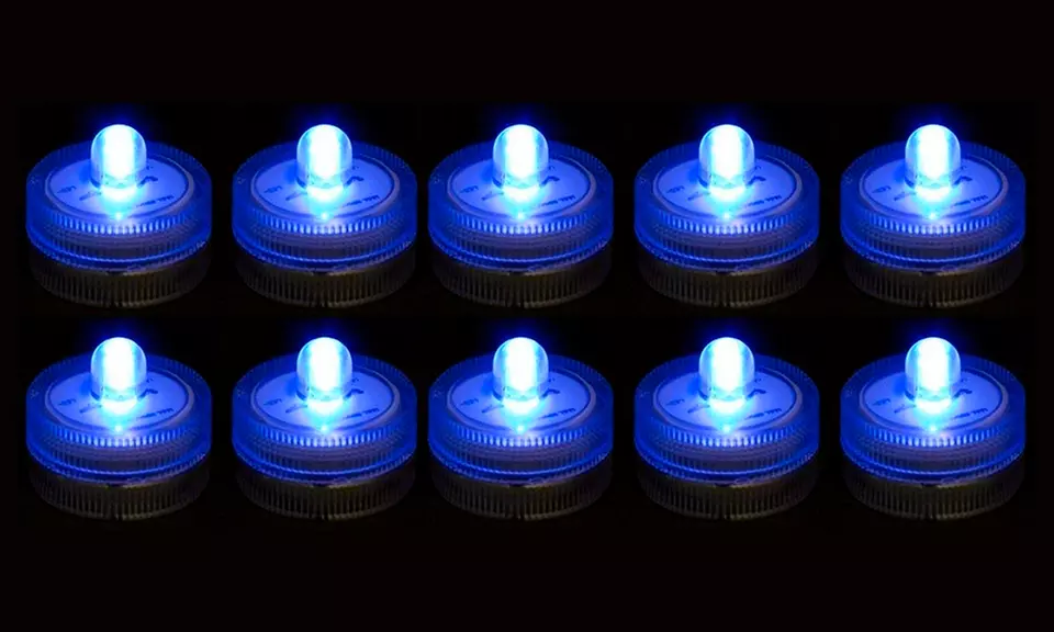 Submersible Waterproof LED Little Tea Lights. Multiple Options from $9.99–$24.99 - Second Medium
