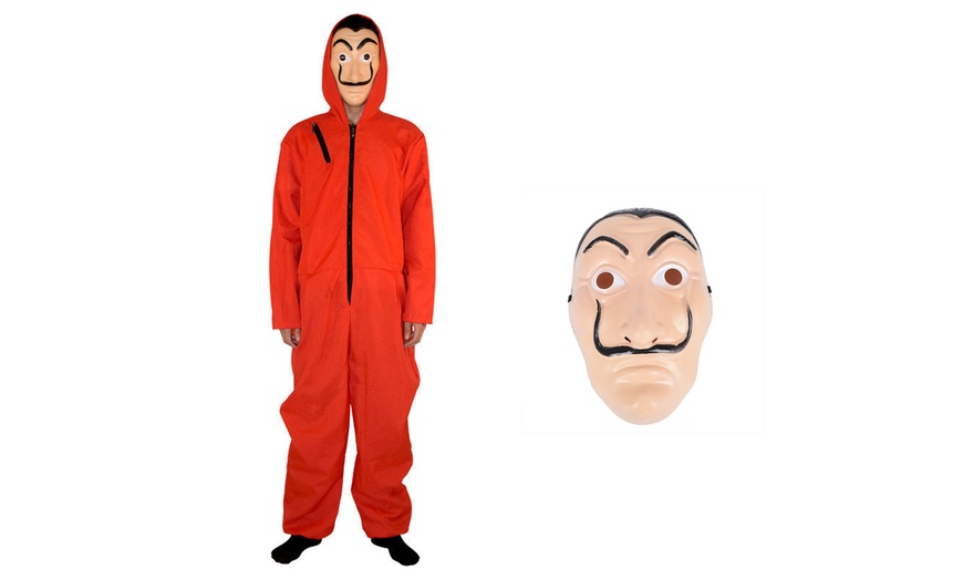 Image 5: Money Heist Masks and Jumpsuits Selection