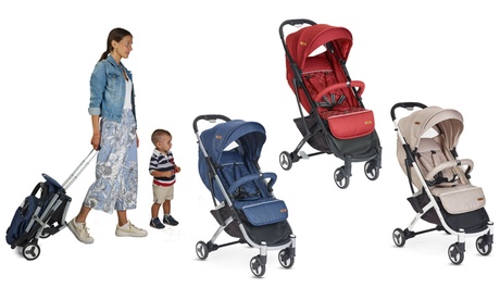 Passeggino Strolley® Plebani disponibile in 4 colori
