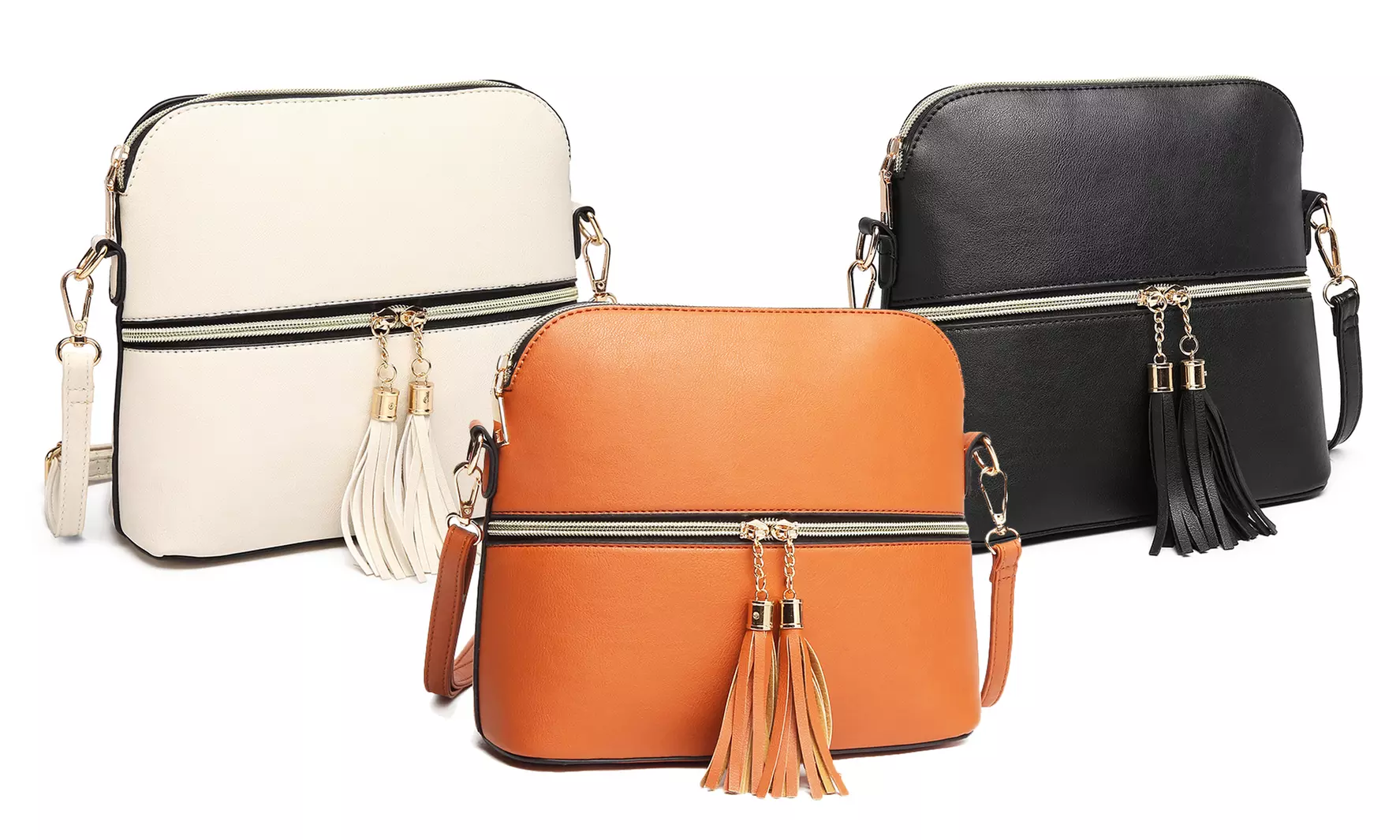 Sac bandoulière à fermeture éclair, pour femme - Primary Image