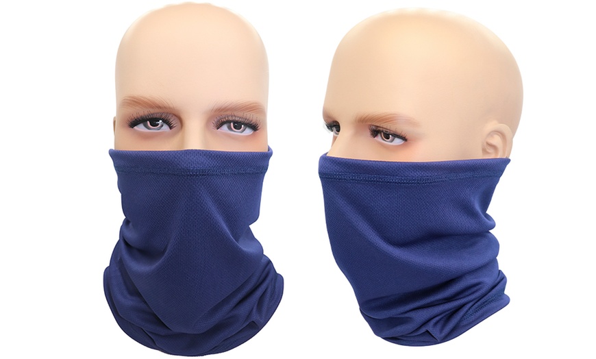 Image 3: Two Unisex Multifunction Snood Face Covers