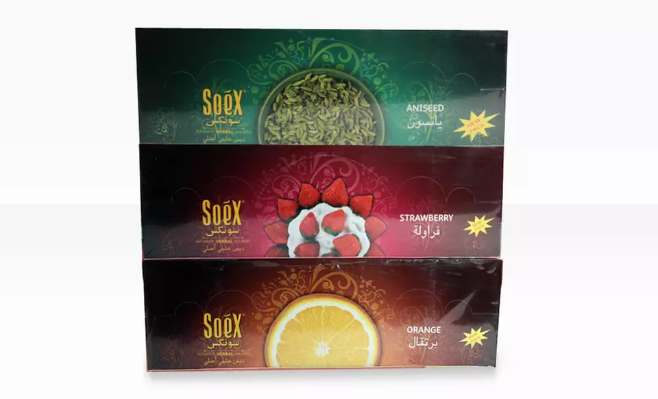 500mg Pack of Soex Hukka Herbal Molasses. Multiple Flavors Available. - Primary Image