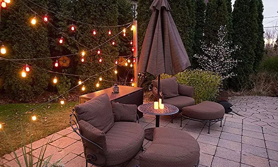 48' Outdoor and Indoor String Lights Strand - Second Medium