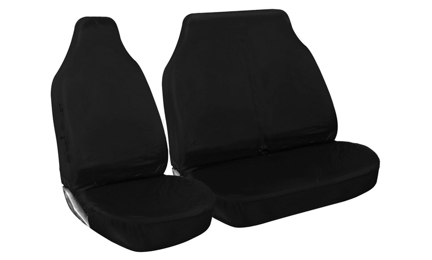 Image 1: Waterproof Van Seat Covers