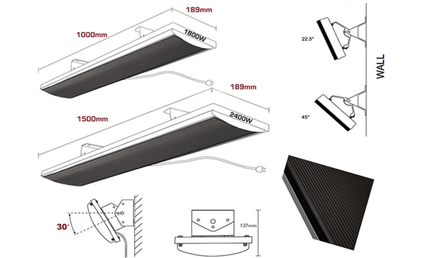 Image 3: Electric Panel Strip Heater