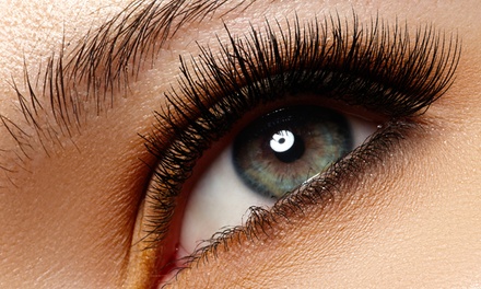 Full Set of Synthetic or Silk Eyelash Extensions with Optional Refill at The Lash Attic (Up to 51% Off)