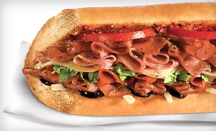 $16 for Five Groupons, Each Good for One Small or Regular Sandwich at Quiznos (Up to $33.45 Value) - Primary Image