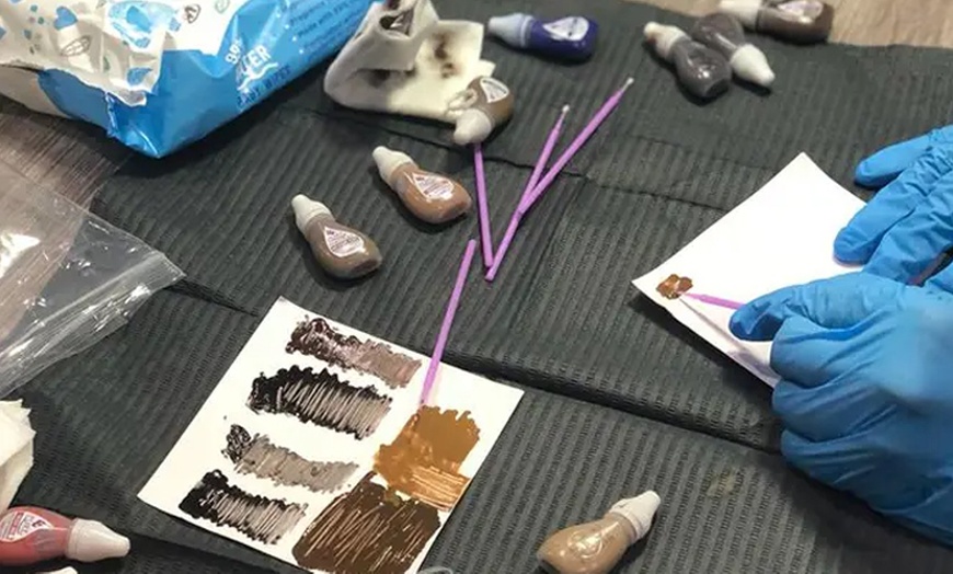 Image 2: One Permanent Combo, Nano, Ombre or Powder Eyebrows Tattoo Session