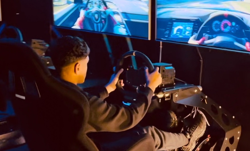 Image 1: For 1,2 ,4 or 6 Driving Simulator Racing Sessions