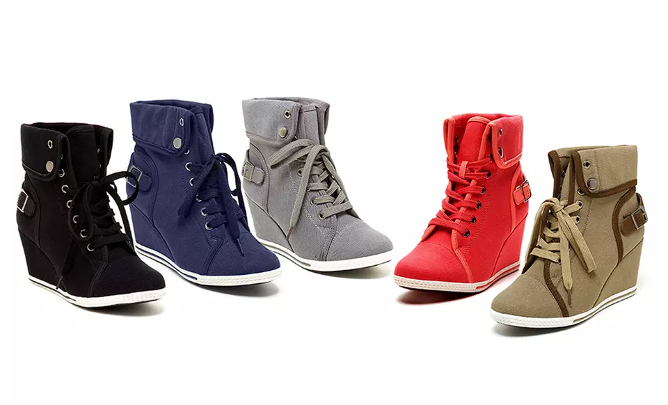 Bucco Aviva Women's Wedge Sneakers. Multiple Options Available. Free Returns. - Primary Image