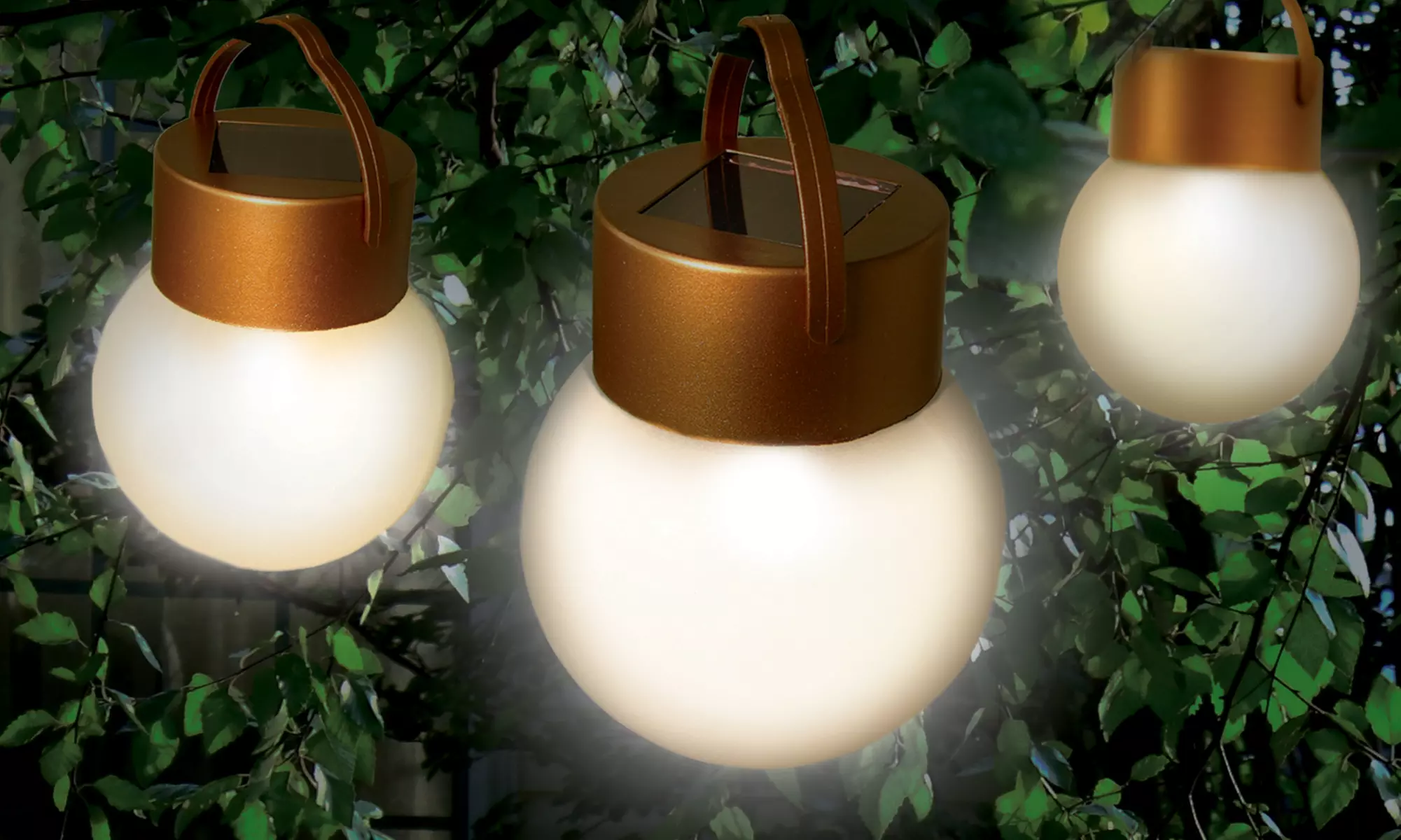 Hanging Solar LED Lights - Primary Image