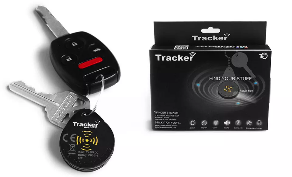 Adhesive Bluetooth Object-Location Tracker - Primary Image