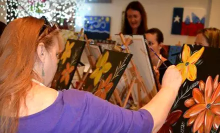 $15 Toward Painting Classes with Wine - Primary Image