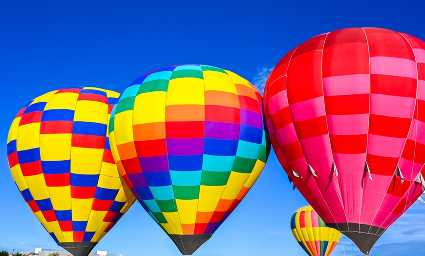 Image 2: 2 Hour Private Sunrise Hot Air Balloon Ride above New Mexico! 