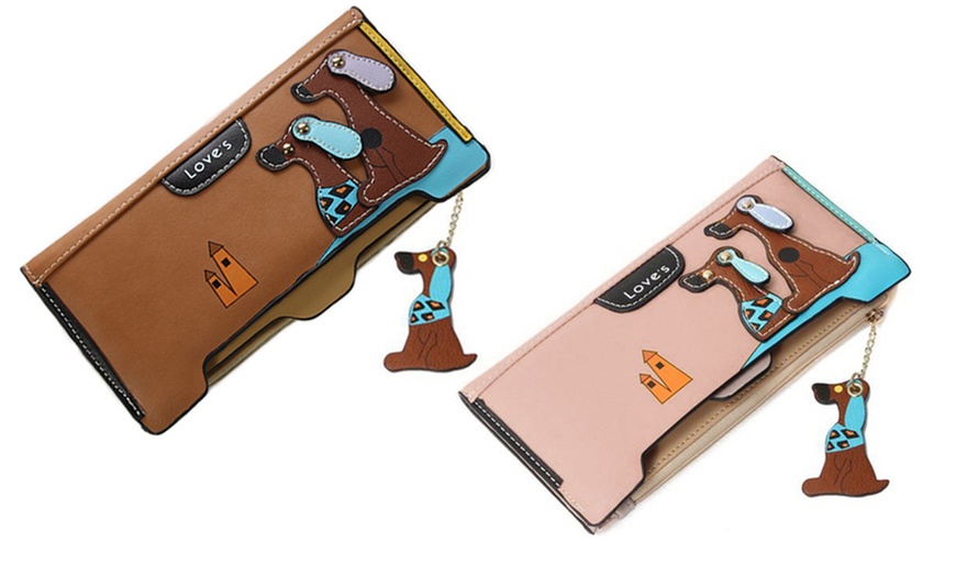 Image 18: Women's 3D Dog Wallet