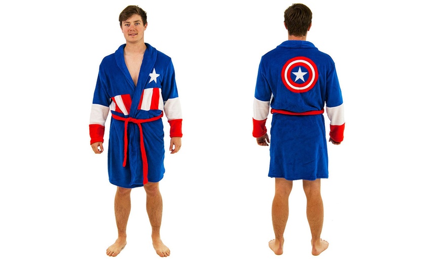 Image 2: Marvel Men's Superhero Robe