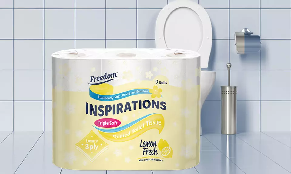 45, 90 or 135 Rolls of Freedom Three-Ply Toilet Paper