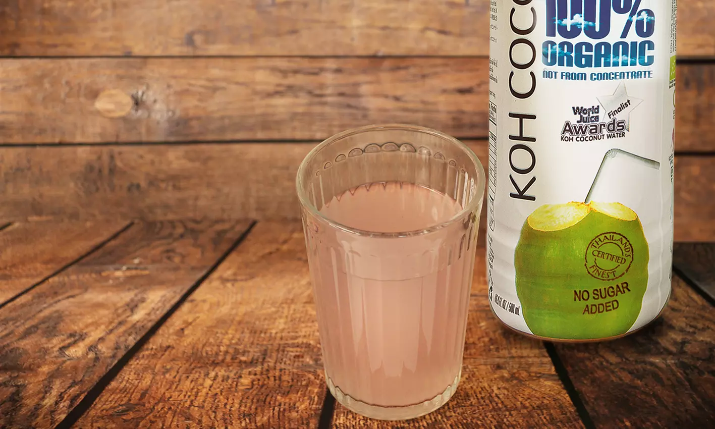 KOH Coconut 100% Organic Pink Baby Coconut Water (12-Pack) - Second Medium