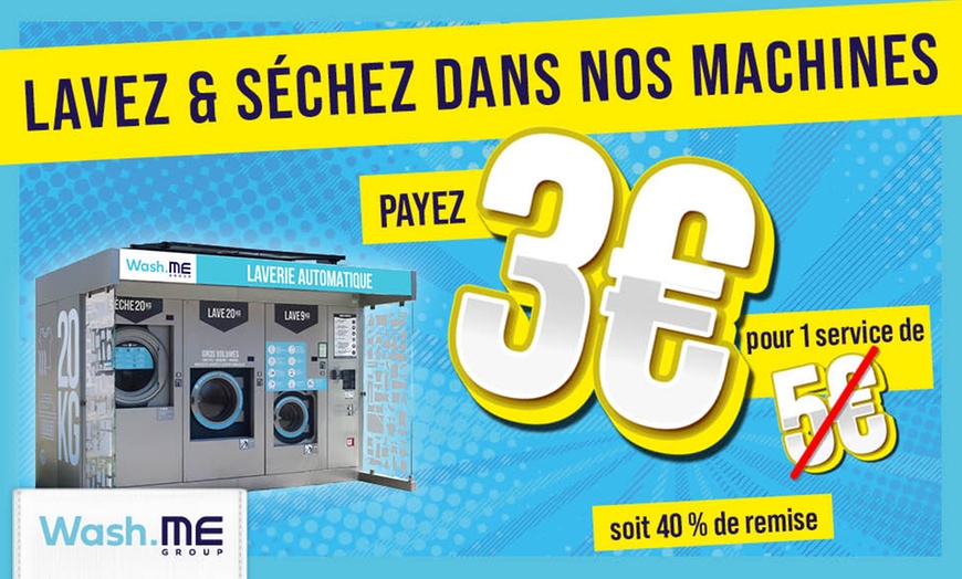 Image 1: Profitez de 5€ de crédit sur l'application Wash ME