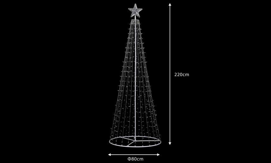 Image 5: Albero di Natale luminoso con LED Bakaji