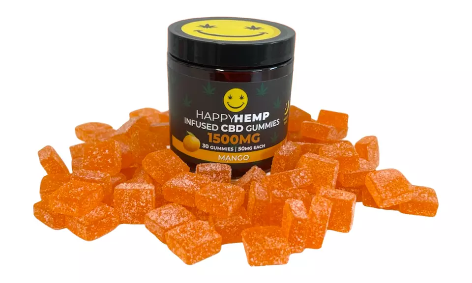 Happy Hemp Infused CBD Gummies for Sleep - Broad Spectrum CBD Gummies