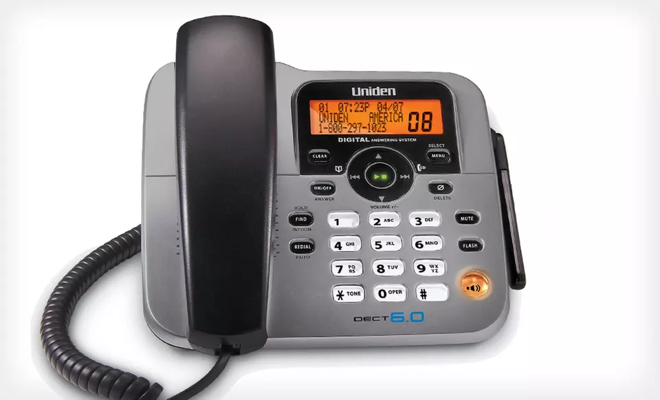 $59.99 for a Uniden DECT 6.0 Corded Phone with Three Cordless Phones ($69.99 List Price). Free Shipping and Returns. - Second Medium