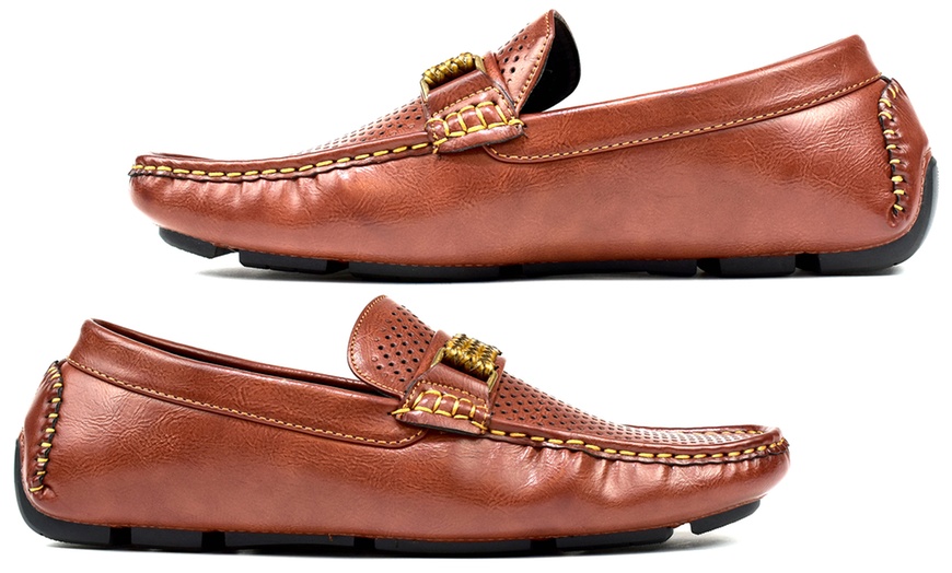 Image 12: Men's Perforated Loafers