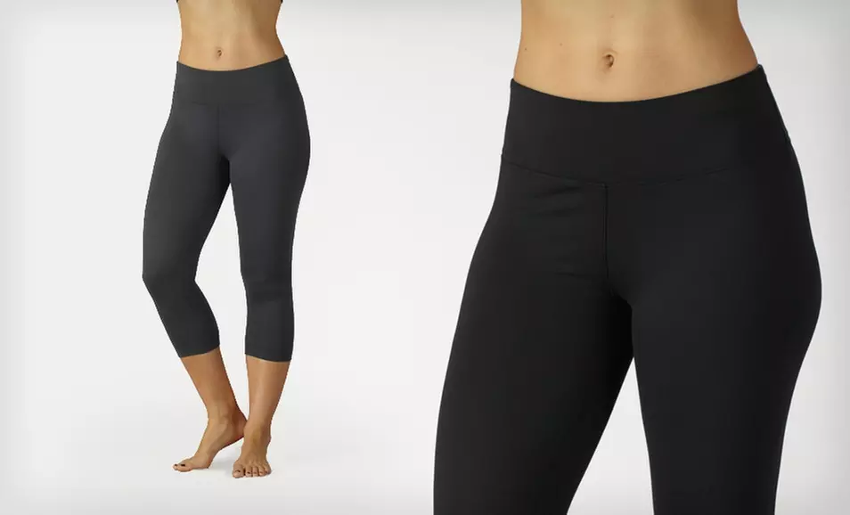$13.99 for Marika Balance Collection Sanded Dry Wik Capri Leggings in Black or Carbon ($50 List Price) - Primary Image
