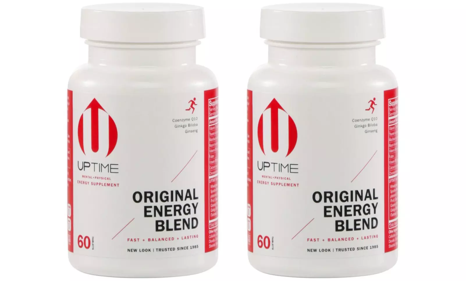 Uptime Energy Tablets 60-Count (1- or 2-Pack) - Second Medium