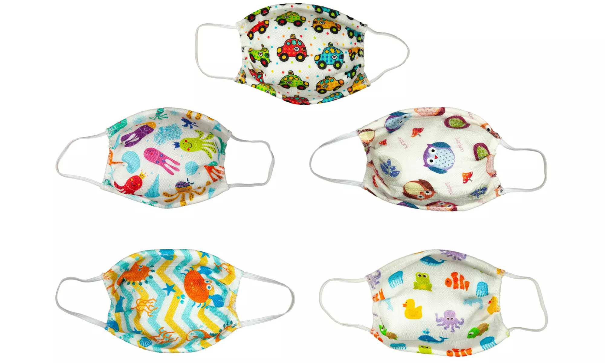Lot de 5 ou 10 masques pour enfants en bambou bio de SDI Paris - Primary Image