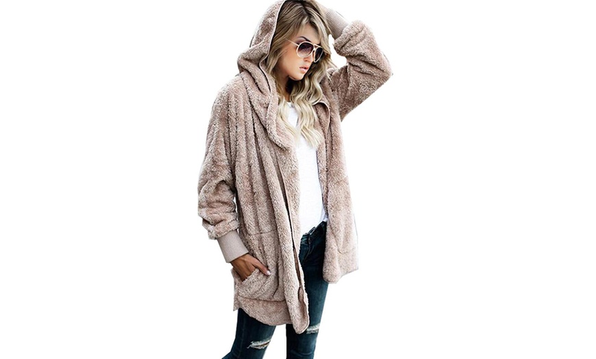 Image 2: Women's Teddy Bear Jacket