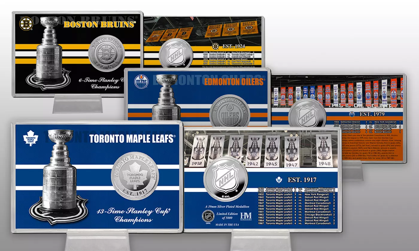 The Highland Mint Stanley Cup "History" Silver Coin Card - Primary Image