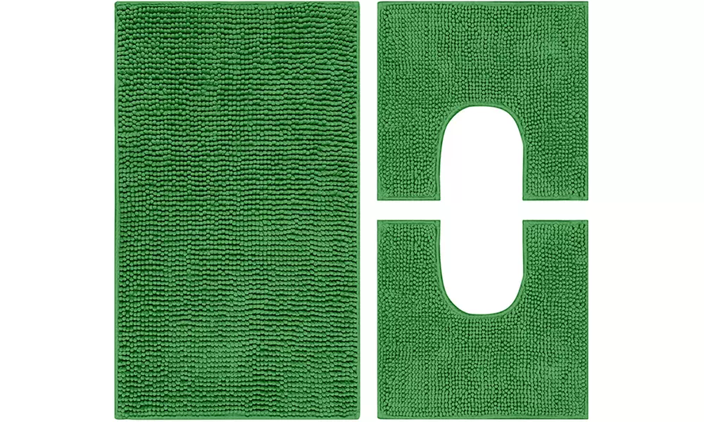 Set 3 pezzi tappeto da bagno