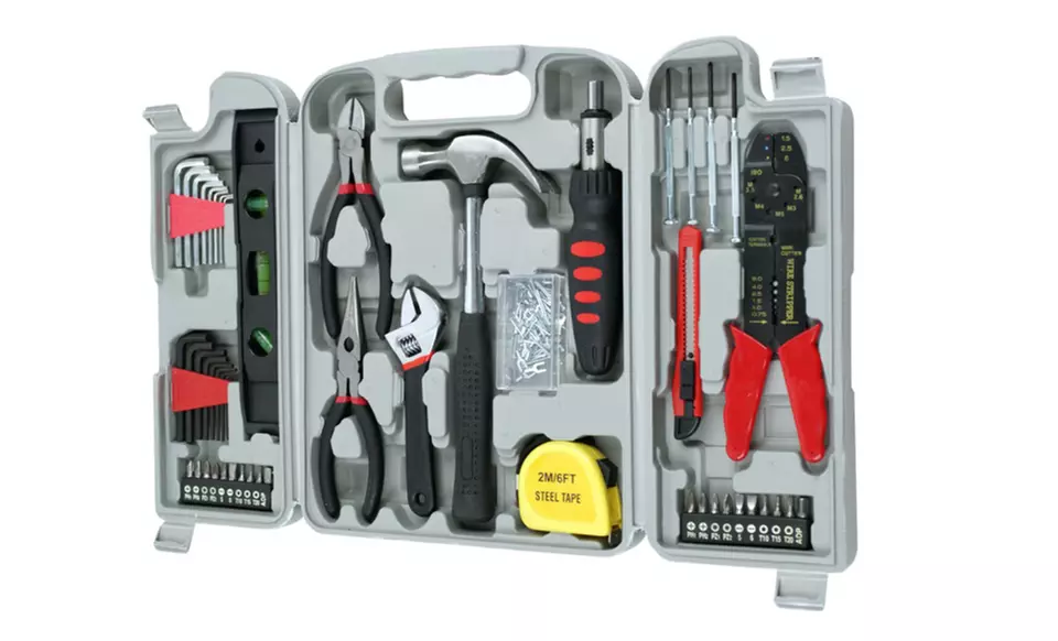 130-Piece Hand-Tool Set with Carrying Case. Free Returns. - Primary Image