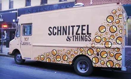 Sandwich, Side, and Beverage for One or Two from Schnitzel & Things (Up to 57% Off) - Primary Image