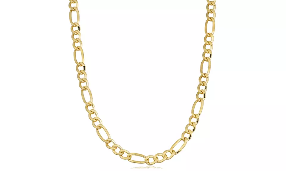 Figaro Link Necklace in 14K Gold - Primary Image