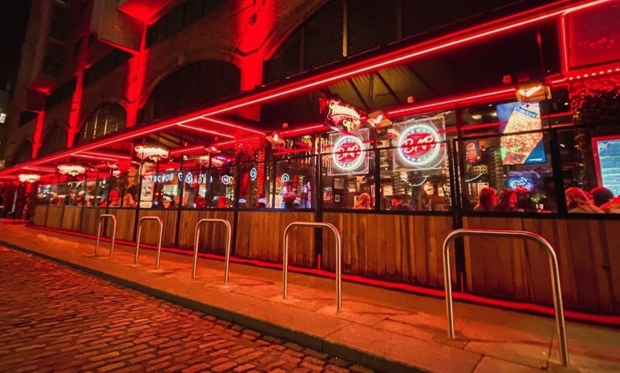 Image 17: Burger & Fries with Soft Drink or House Wine or Pint at Temple Bar