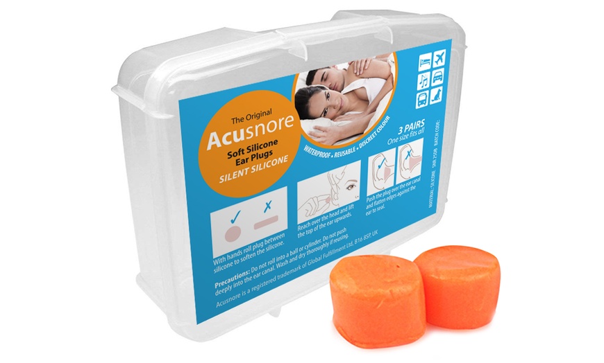 Image 3: Soft Silicone Earplugs