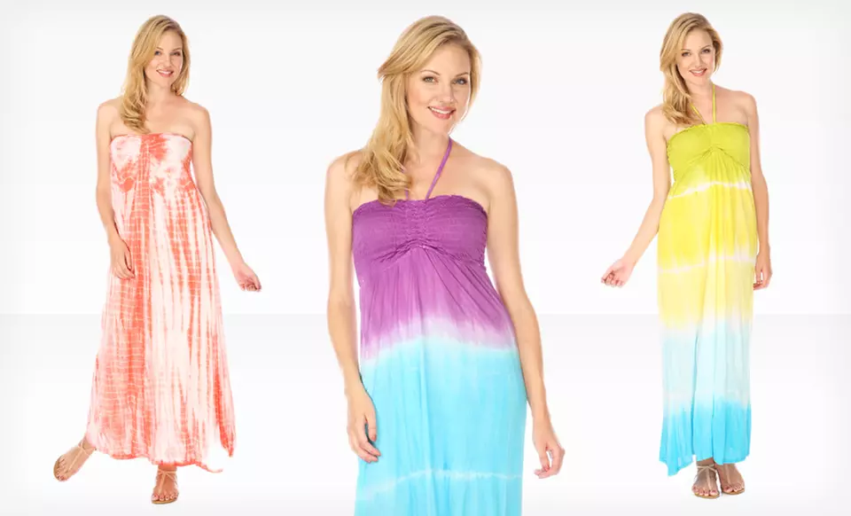 $24.99 for a Raviya Tie-Dye Maxi Dress ($64 List Price). Multiple Colors Available. Free Shipping and Returns. - Primary Image