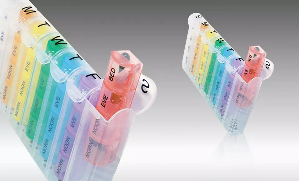 Pop-Up Weekly Pill Organizer - Primary Image