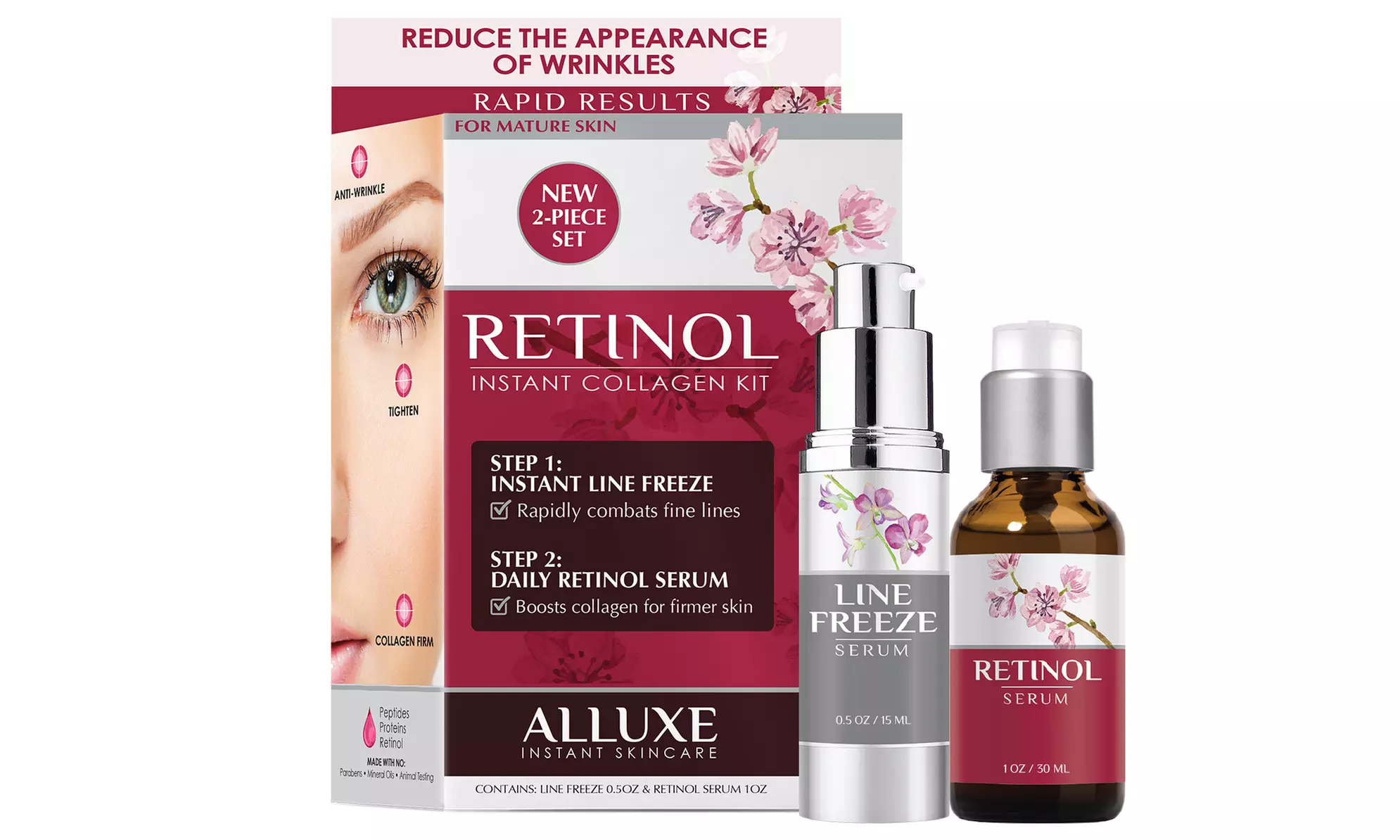 Alluxe Instant Skincare Retinol Collagen Kit - Primary Image