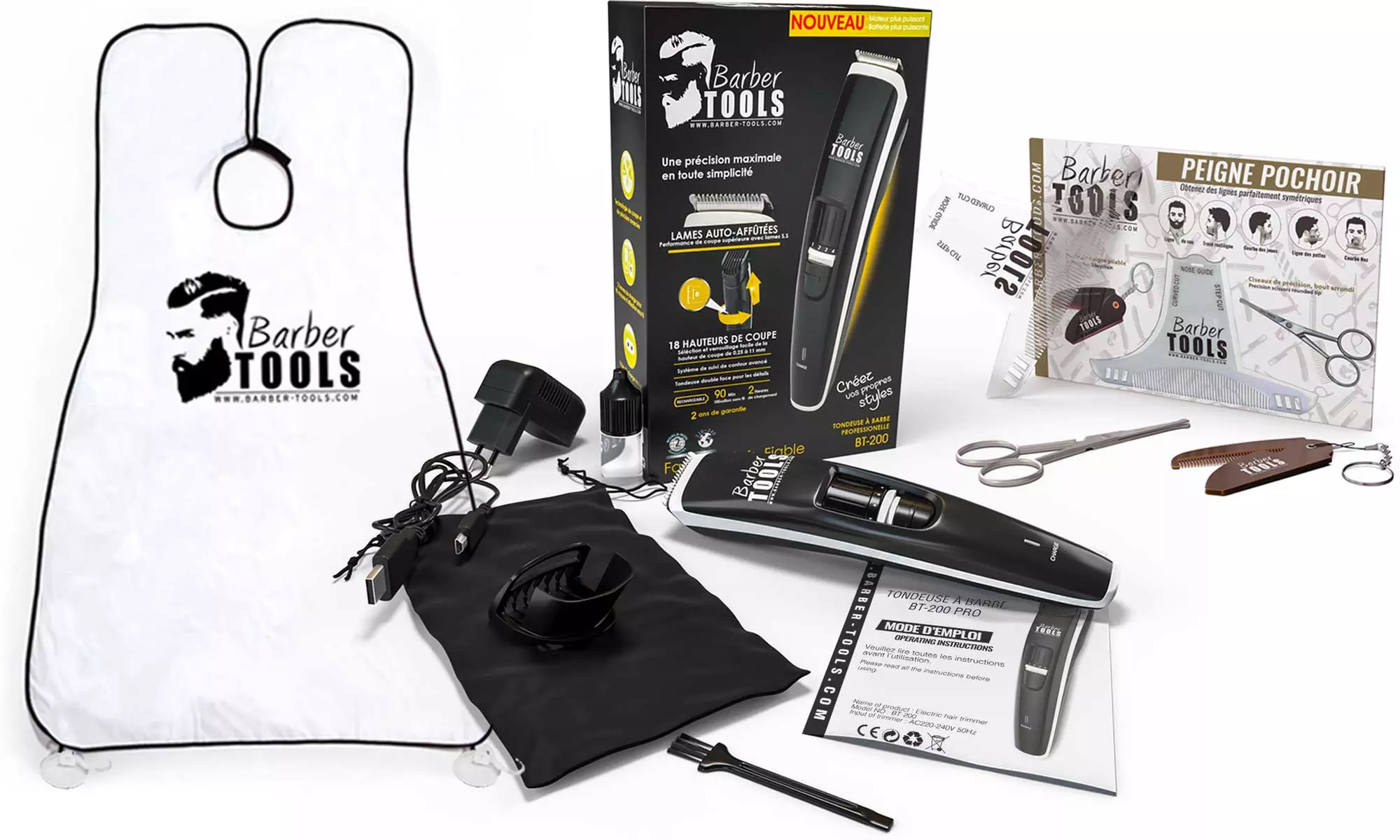 Barber Tools Kit with Shaver and Accessories - Primary Image