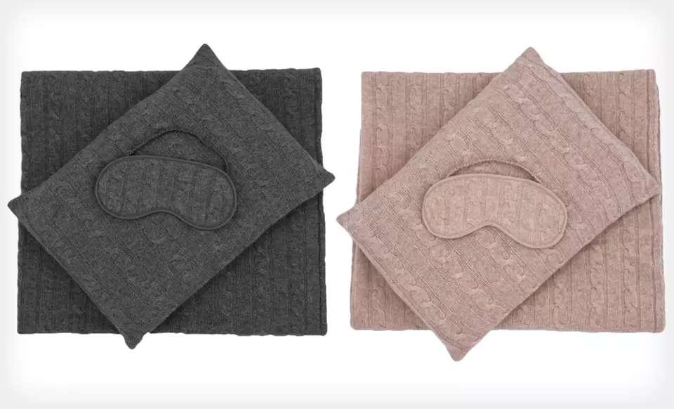 $64.99 for a JW London Cashmere Luxe Travel Kit ($275 List Price). 5 Colors Available. Free Shipping and Returns. - Primary Image